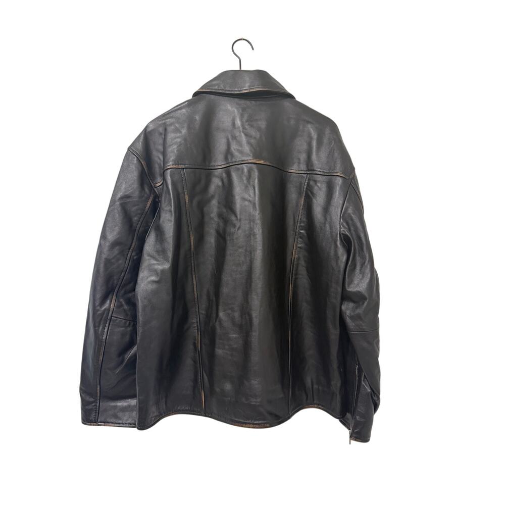 NEW Reformation Veda Bennett Leather Jacket - Picture 6 of 6